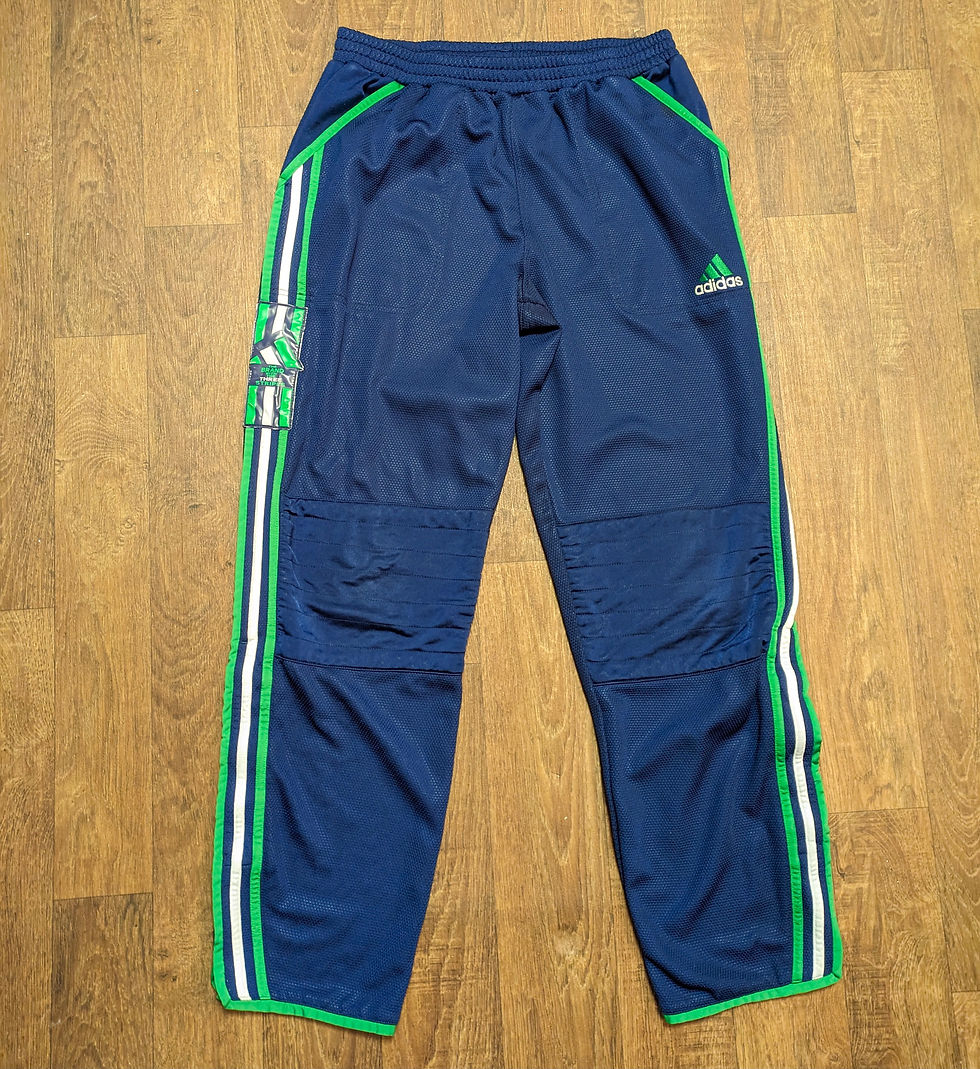 Preloved 2011 Navy Adidas Climalite Track Pants Tracksuit Bottoms L W36 L30
