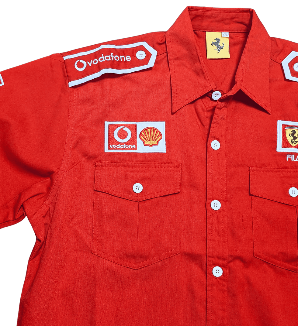 90s Racing Shirt | Ferrari F1 Vintage | Mens Retro Shirt | Retro Clothing