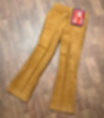 1970s Deadstock Vintage Tobacco Cord Flare Jeans | Vintage Cord Flares | Vintage Clothing