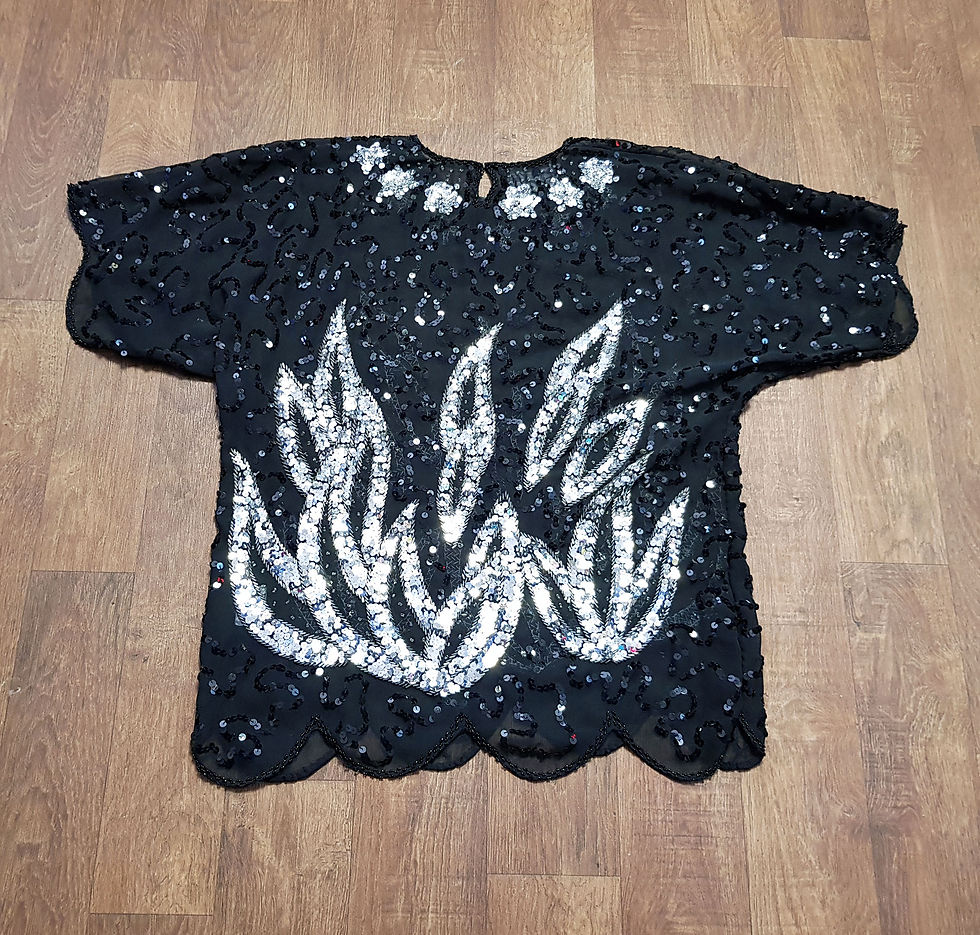 Thumbnail: Vintage Sequin Top | 1980s Sequin Blouse | Vintage Clothing | Vintage Fashion