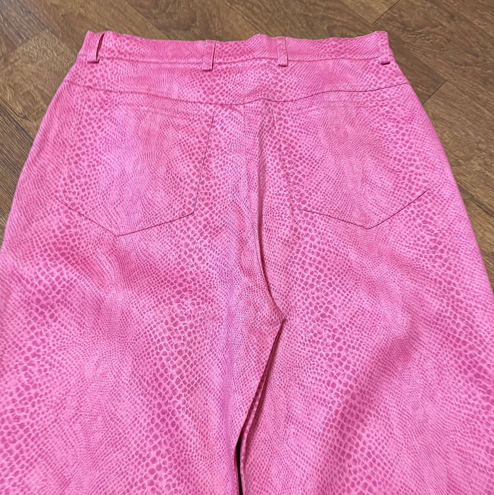 Thumbnail: 1990s Trousers | Retro Snake Print Trousers | Retro Clothing | 1990s Style