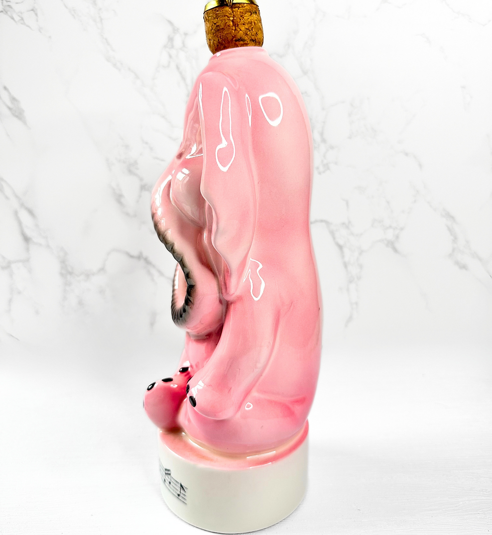 Thumbnail: 1950s Vintage Pink Tipsy Elephant Musical Decanter | Vintage Decanter | Unique Gifts