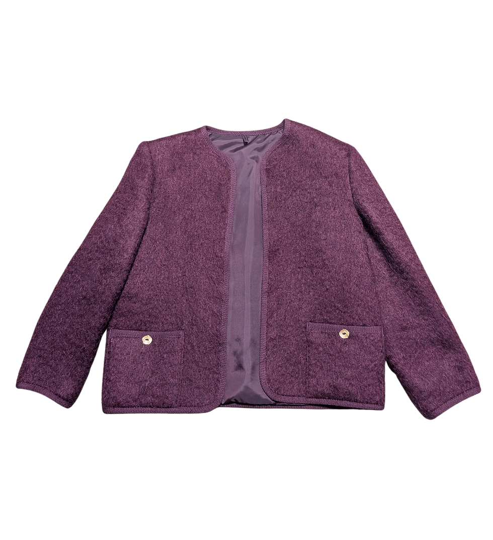 1980s vintage mohair jacket | Rannoch Designs jacket | vintage clothing | 80s fashion