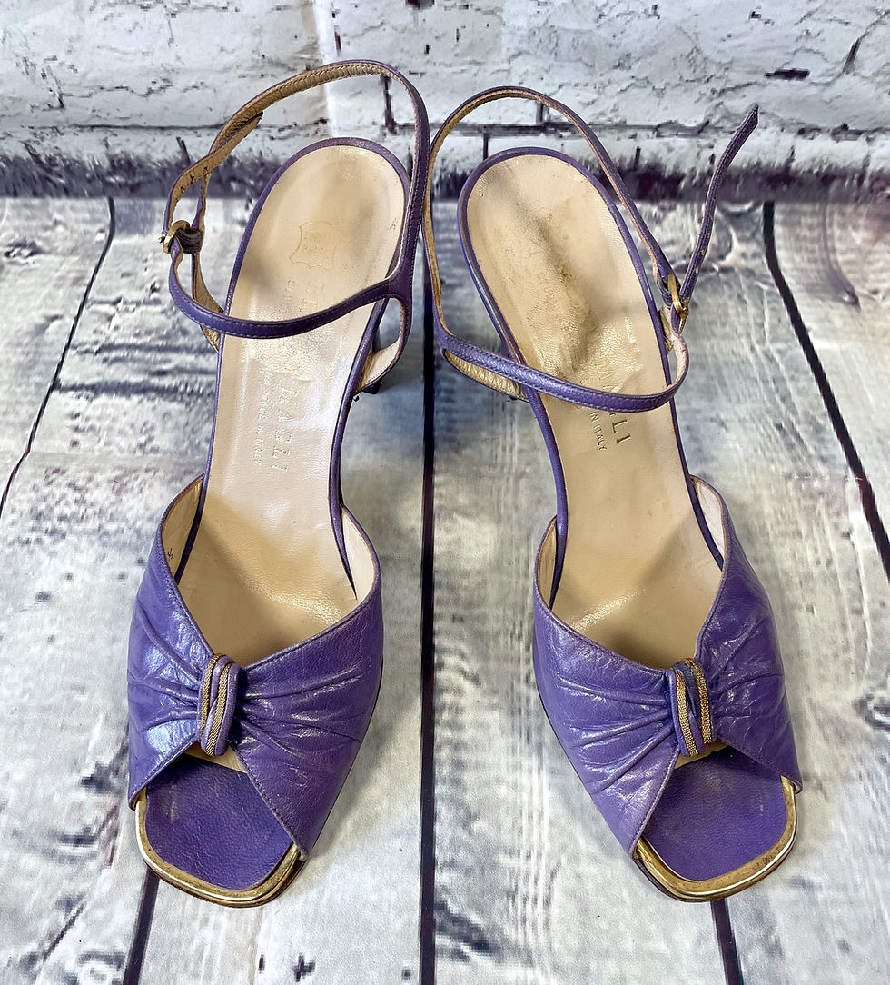 Thumbnail: Designer Vintage Heels | Unique Heels | 1970s Heels | Vintage Fashion