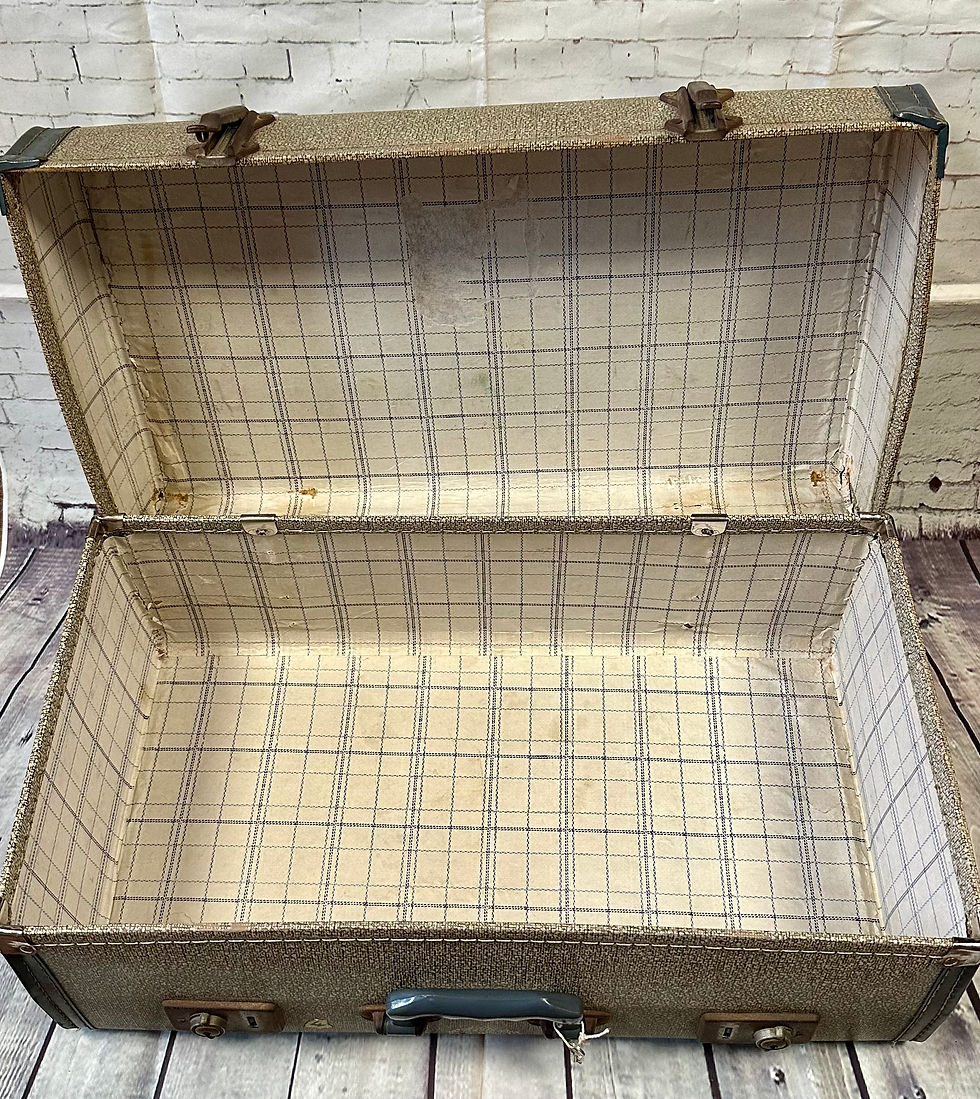 Thumbnail: Vintage Antler Suitcase | Retro Luggage | 1960s Tan Suitcase | 1960s Homeware