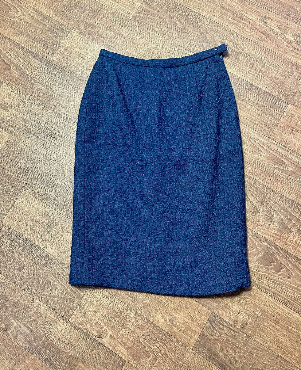 Thumbnail: 1980s Skirt Suit | Navy Skirt Suit | Unique Vintage | 1980s Clothing