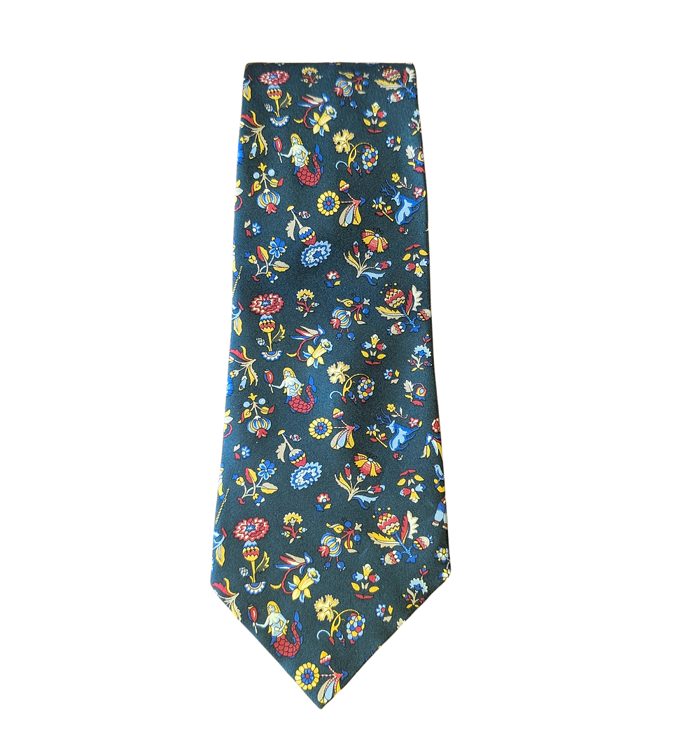 Thumbnail: Vintage Liberty Flora & Fauna Silk Tie | Vintage Tie | Mens Accessories | Fashion History