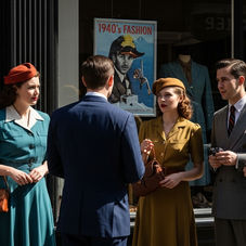 1940s fashion street style