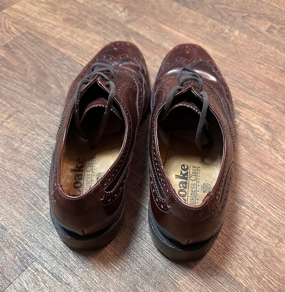 Thumbnail: Vintage Loake Brogues | 1960s Leather Shoes | Unique Shoes | Vintage Style