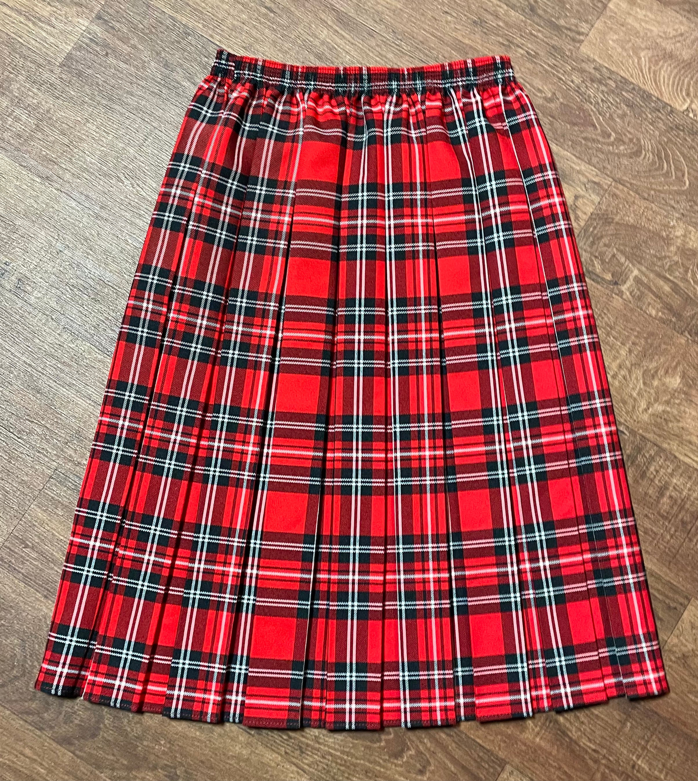Vintage Skirt | 1980s Tartan Skirt | Vintage Clothing | 1980s Fashion