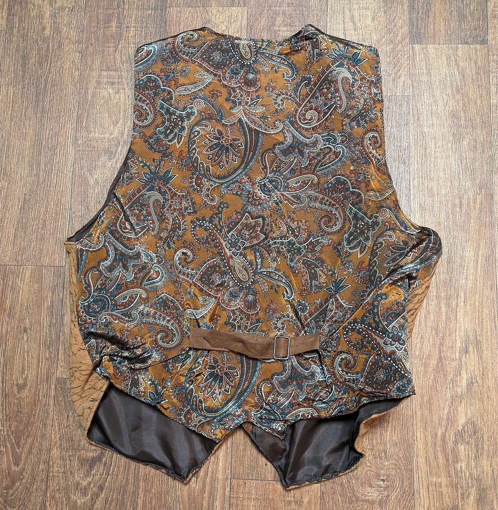 Thumbnail: Vintage Pig Skin Waistcoat | 1970s Waistcoat | Vintage Clothing | Fashion History