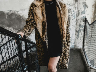 Vintage-inspired leopard print coat showing the enduring appeal of leopard print fashion