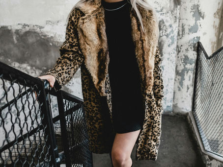 Vintage-inspired leopard print coat showing the enduring appeal of leopard print fashion