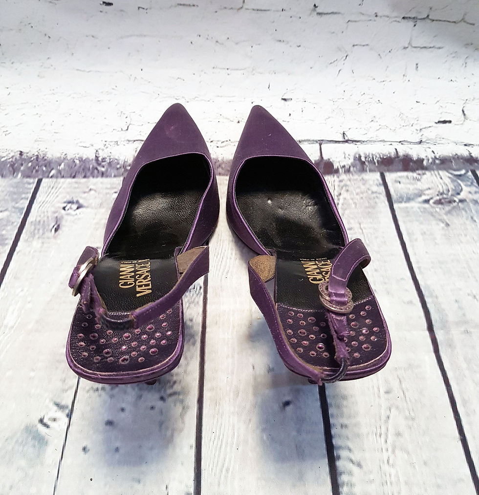 Thumbnail: Vintage Versace Heels | Vintage Shoes | Unique Shoes | 1980s Fashion