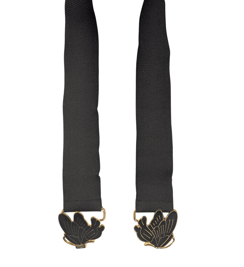 Thumbnail: Vintage Belt | 1980s Black Butterfly Belt | Vintage Accessories | Vintage Style