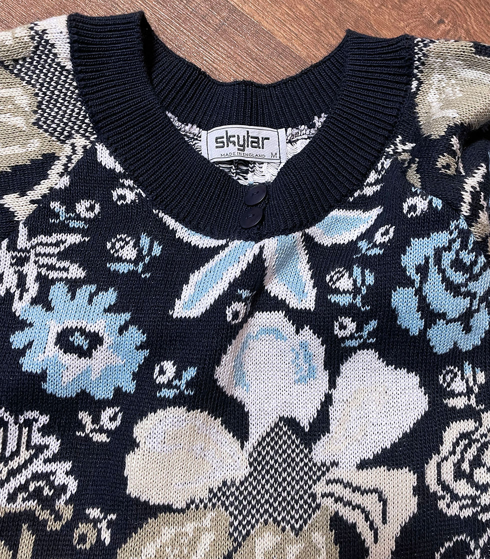 Thumbnail: 1980s Jumper | Vintage Tea Jumper | Unique Clothing | Retro Style