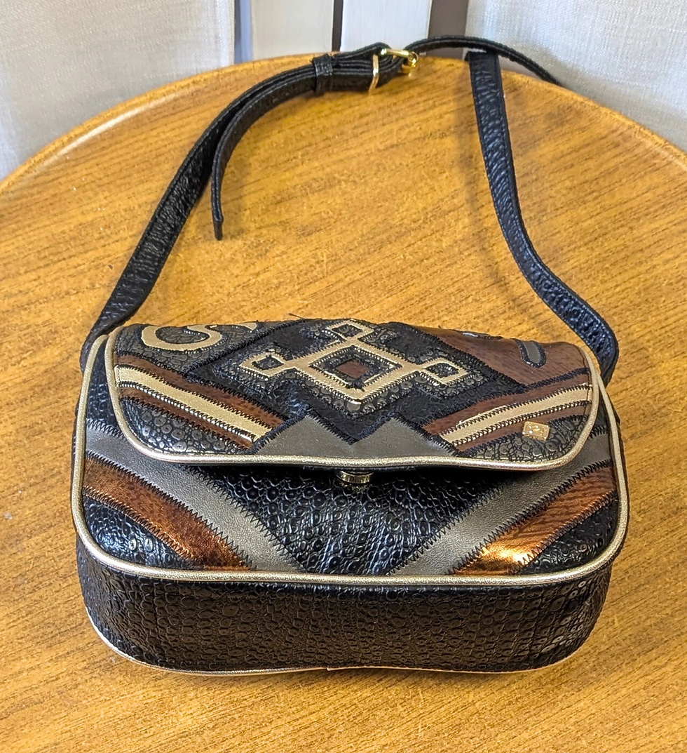 Thumbnail: Vintage Saddle Handbag | Vintage Shoulder Bag | 80s Handbag | Second Hand Bags