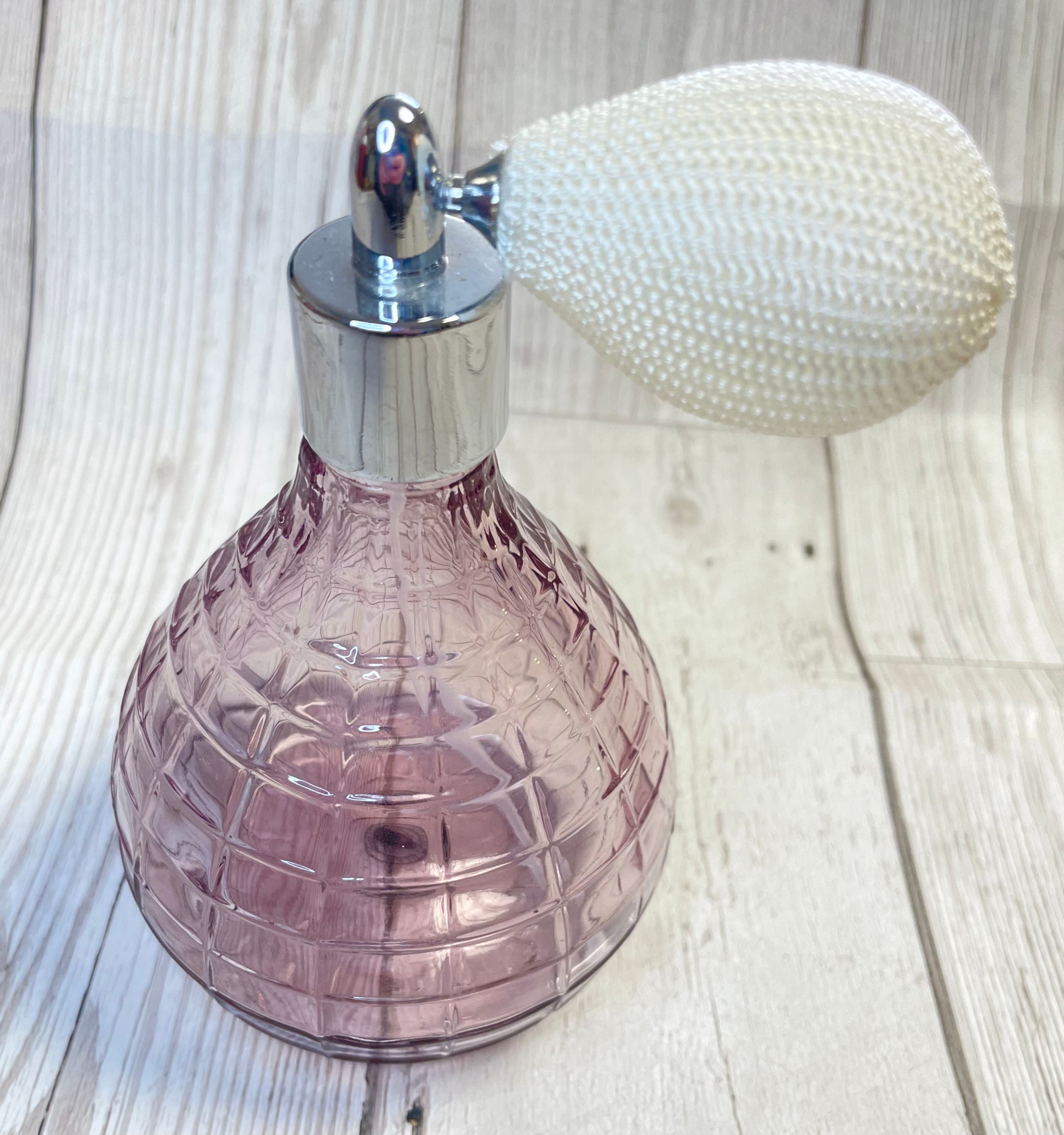 Vintage Purple Glass Atomiser Perfume Bottle | Vintage Collectibles | Retro Style