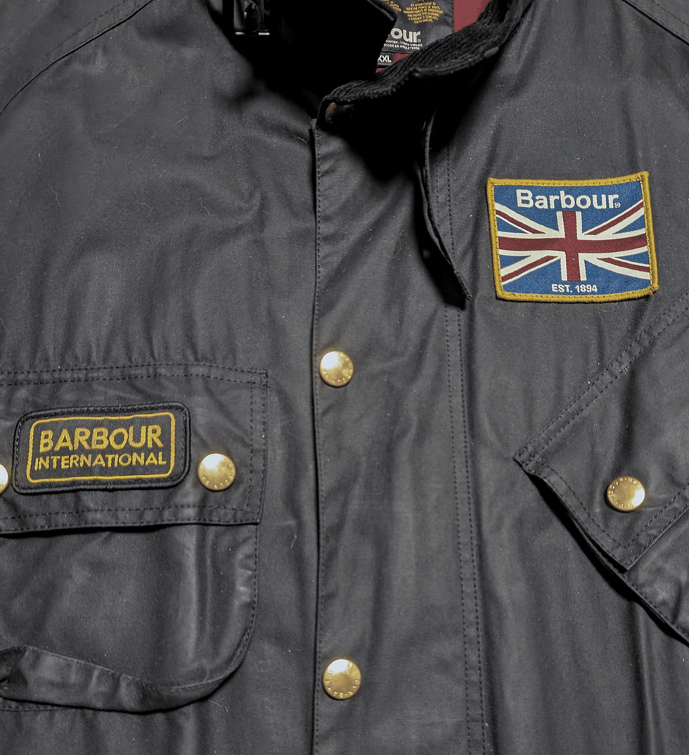 Thumbnail: Union Jack Barbour waxed coat | Mens Barbour jacket | Fashion history | Holy Grail Vintage