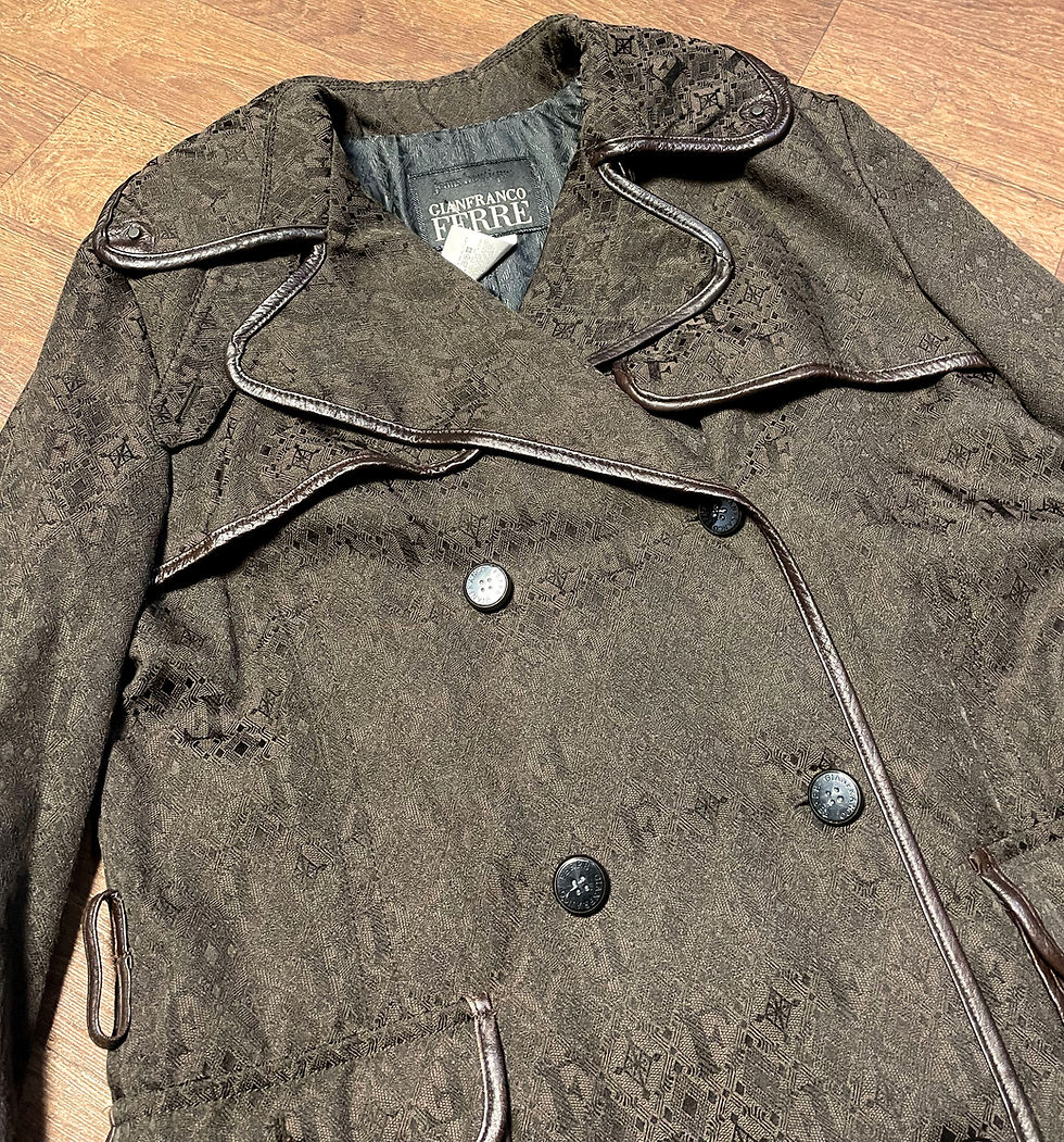 Vintage Gianfranco Ferre Coat | Vintage Designer Mac | Designer Clothing
