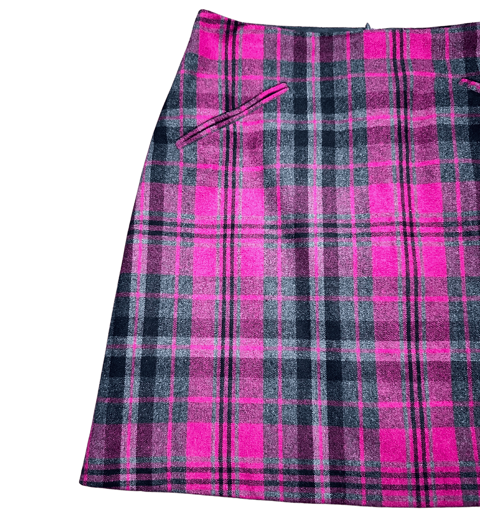 Vintage Mini Skirt | Tartan Mini Skirt | Retro Clothing | Vintage Fashion