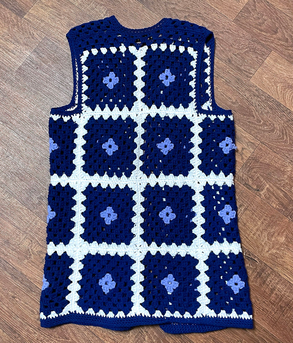 Thumbnail: Crochet Waistcoat | Vintage Waistcoat | Unique Clothing | Boho Style