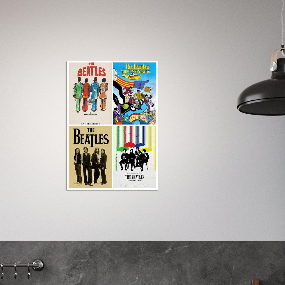 Thumbnail: The Beatles Iconic Collection – Premium Retro Poster Print