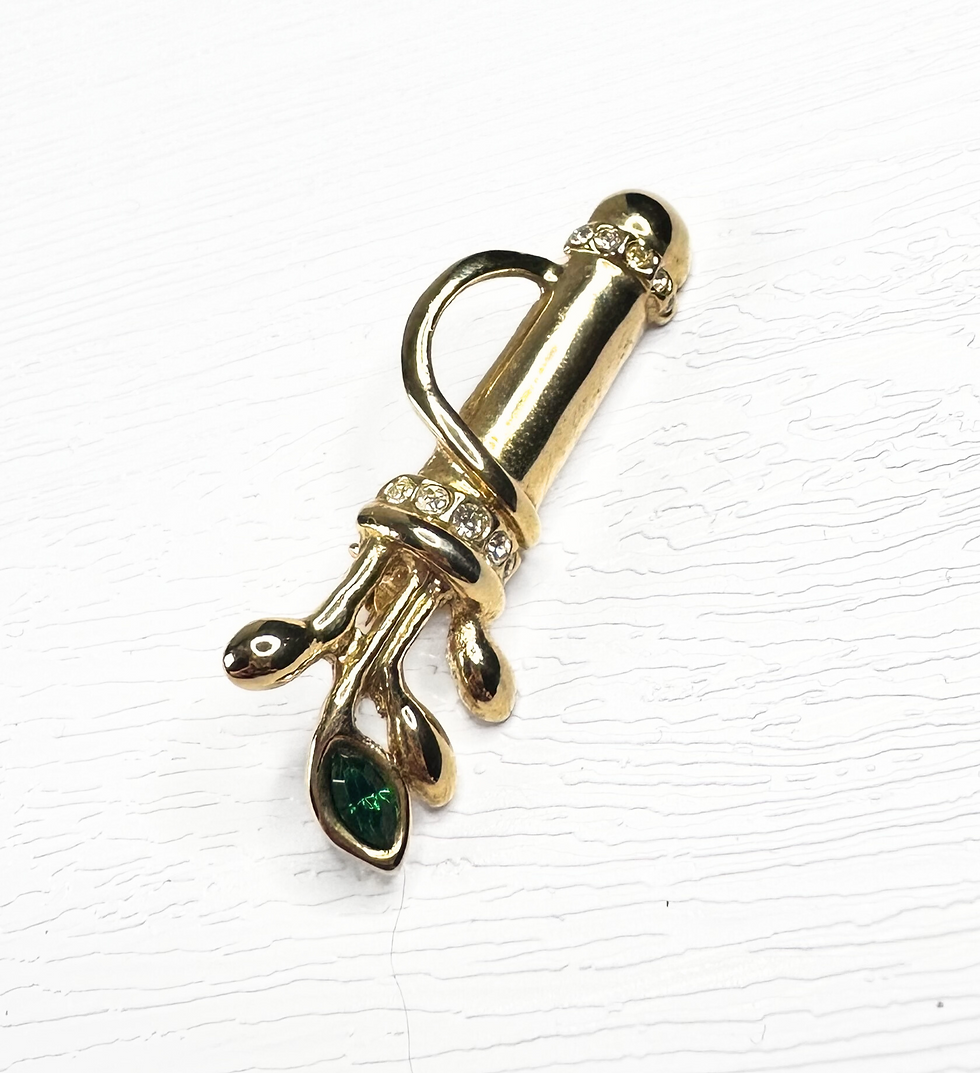 Golf Brooch | Vintage Sparkle Golf Bag Brooch