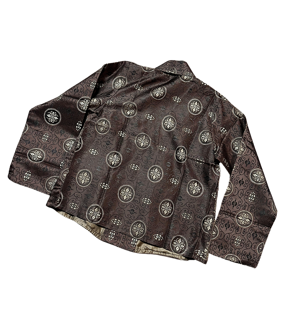 Thumbnail: Brown Kimono Jacket | Retro Kimono Jacket | Retro Clothing | Unique Fashion
