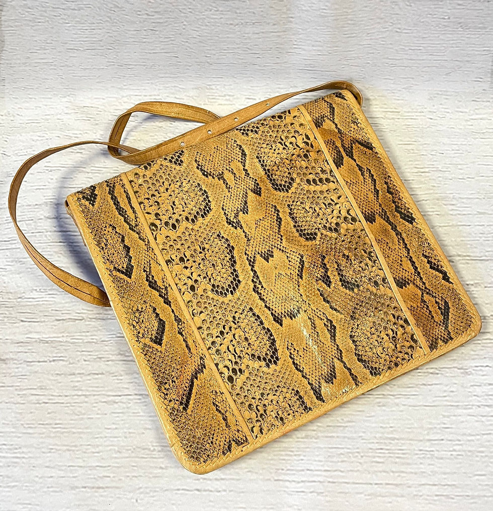 Snakeskin Handbag | Unique Snakeskin Handbags | Unique Style | 1970s Fashion
