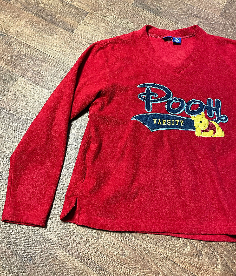 Thumbnail: Winnie the Pooh Fleece Sweater | Retro Sweater | 1990s Clothing | Unique Vintage