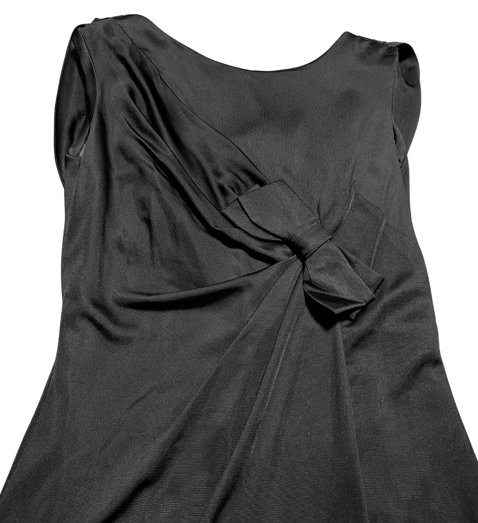 1950s black cocktail dress | mid-century cocktail dress | 50s eveningwear | vintage glamour