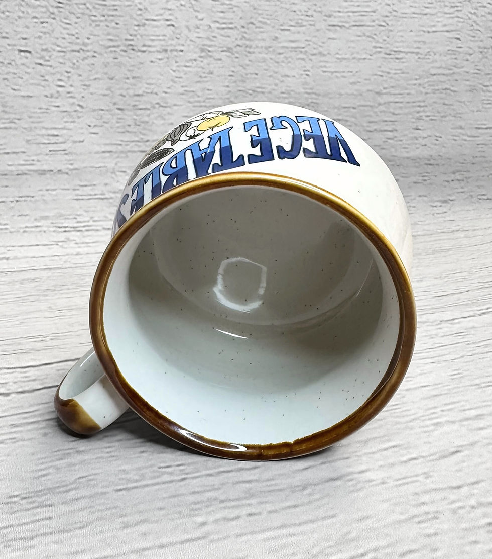 Thumbnail: Vintage Vegetable Soup Mug | Retro Soup Mug | Retro Collectibles | Unique Homeware