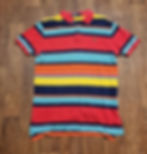 Mens Vintage Ralph Lauren Striped Polo Shirt Size Medium