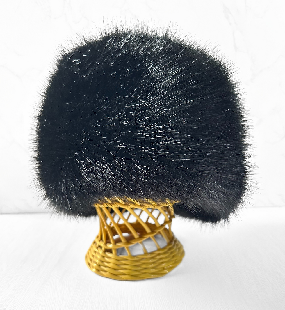 90s Vintage Hat | Vintage Faux Fur Hat | Vintage Winter Hats | Fluffy Hat
