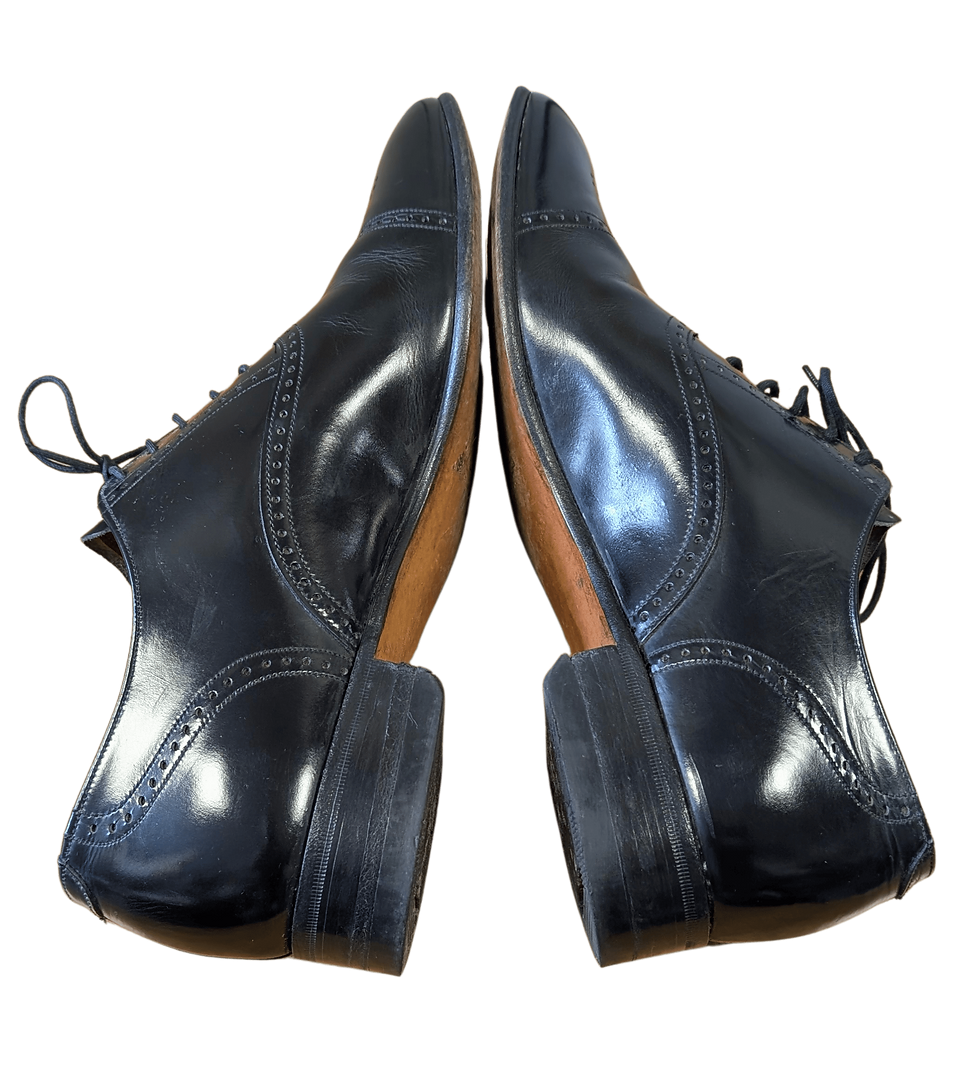 Thumbnail: Mens Vintage Shoes | Black Leather Brogues | Designer Shoes | Menswear