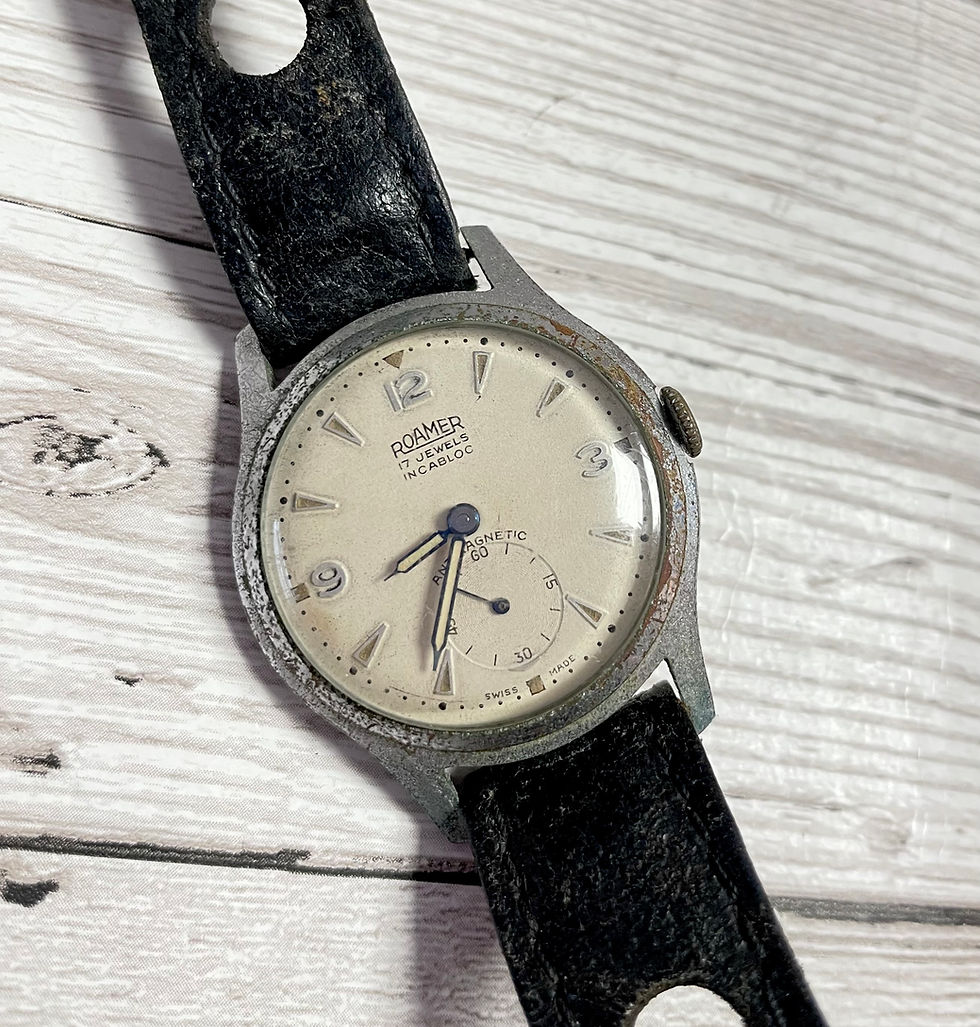 1940s Vintage Roamer 17 Jewels Incabloc Wrist Watch | Mens Wrist Watch | Unique Gifts