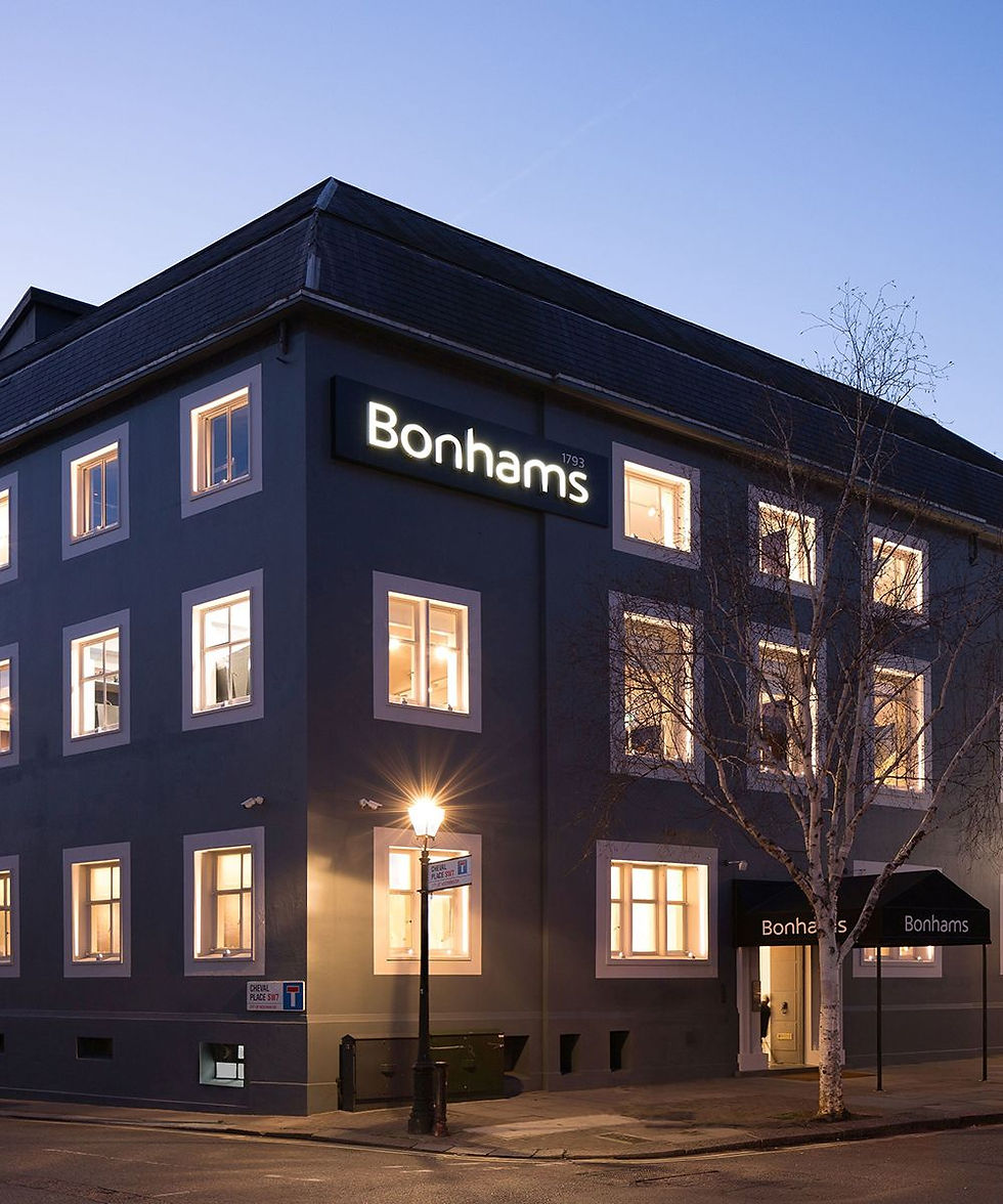 Bonhams auction house in London, where important works by Vladimir Tretchikoff have achieved record prices.