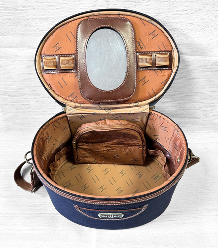 Antler Case Vintage Antler Navy Blue Vanity/Travel Case My Vintage
