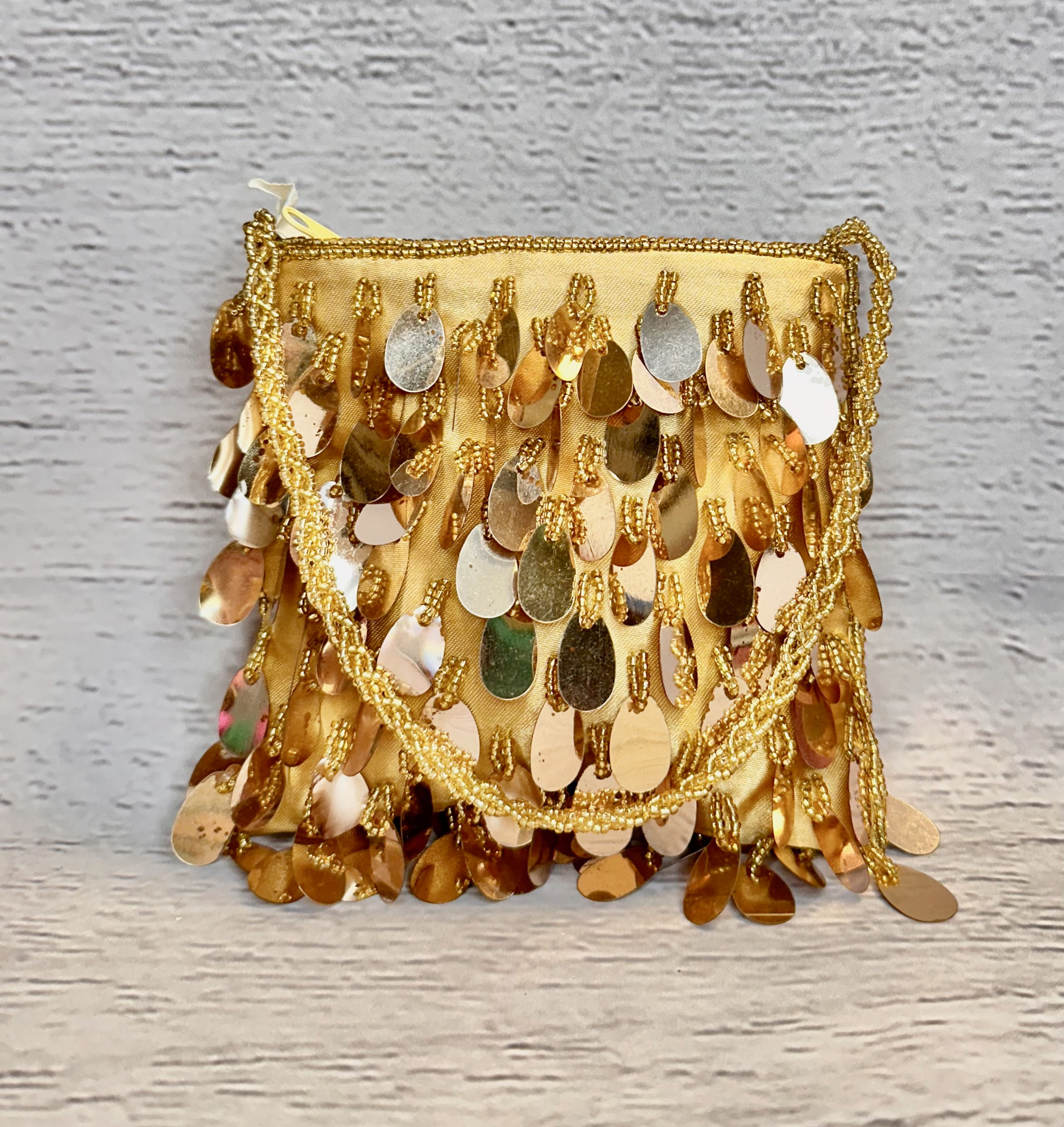 Vintage Evening Bag | Unique Gifts | Vintage Style | 1960s Gold Evening Bag