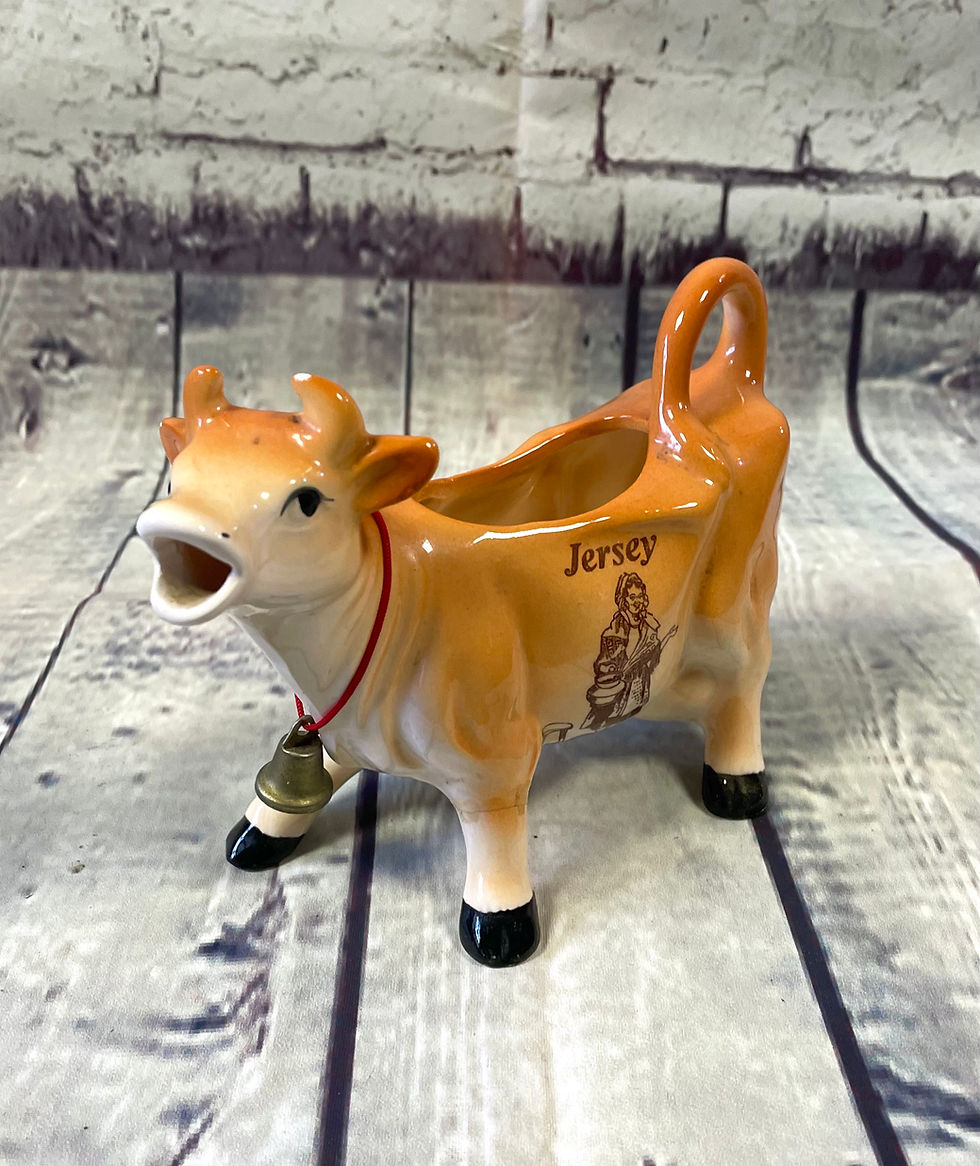 Vintage Kitsch Jersey Cow Creamer Milk Jug