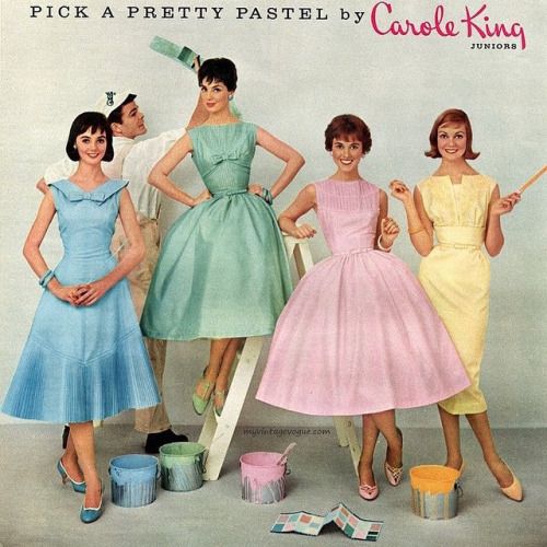 pastel 50s dress Perfect Pastels Easter Parade Vintage Dresses