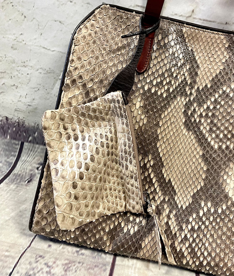 Thumbnail: Vintage Emma Hope Handbag | Designer Handbag | Snakeskin Handbag | Retro Shop