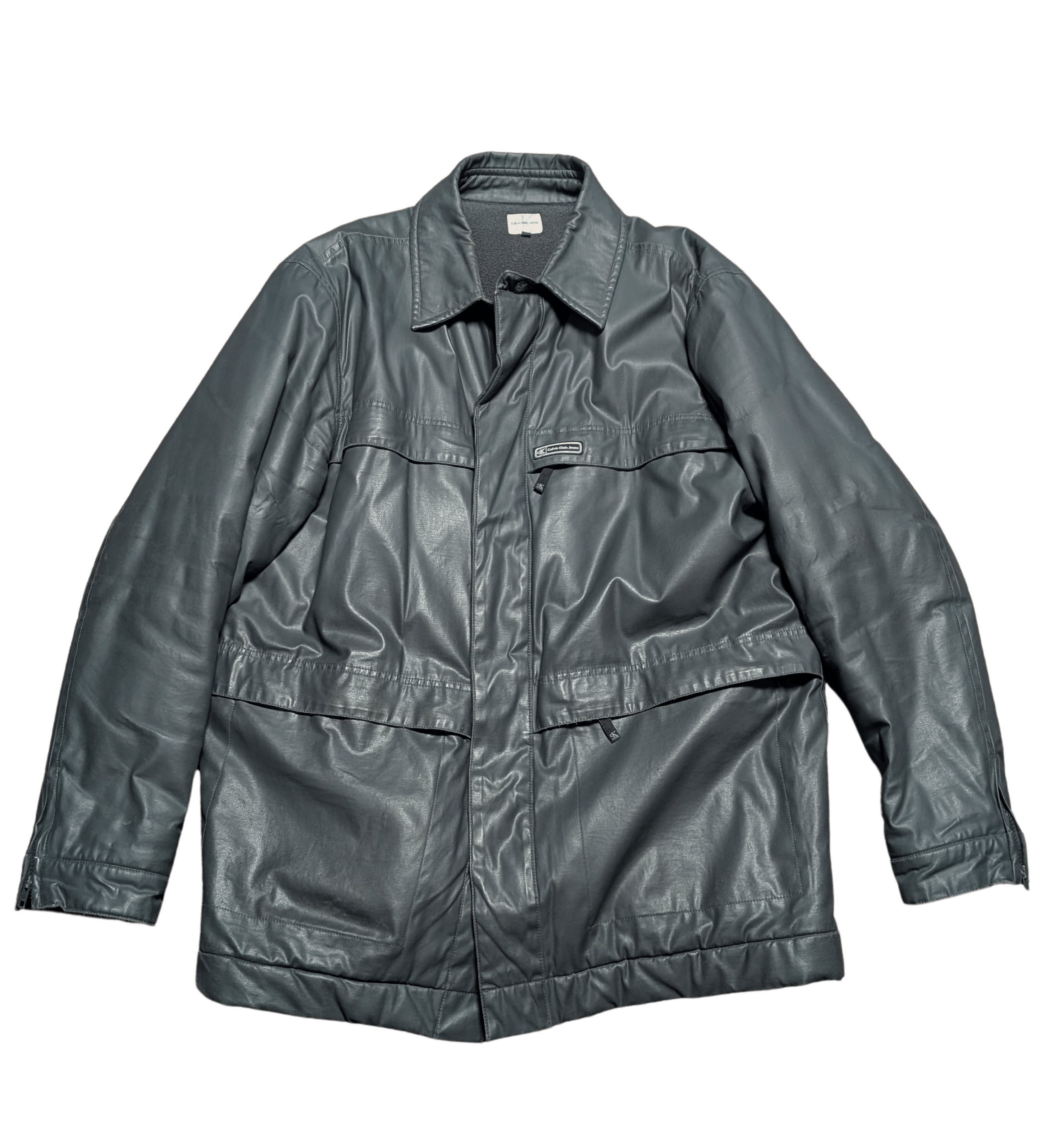 Vintage Calvin Klein coat | Mens waxed cotton coat | Vintage clothes | Menswear