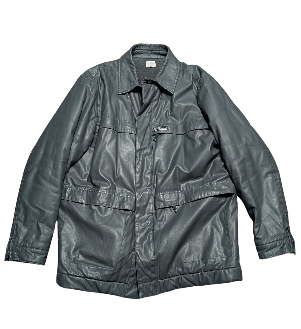 Vintage Calvin Klein coat | Mens waxed cotton coat | Vintage clothes | Menswear