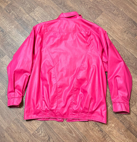 1980s Vintage London Towne Pink Windbreaker Jacket Size 14/16 My