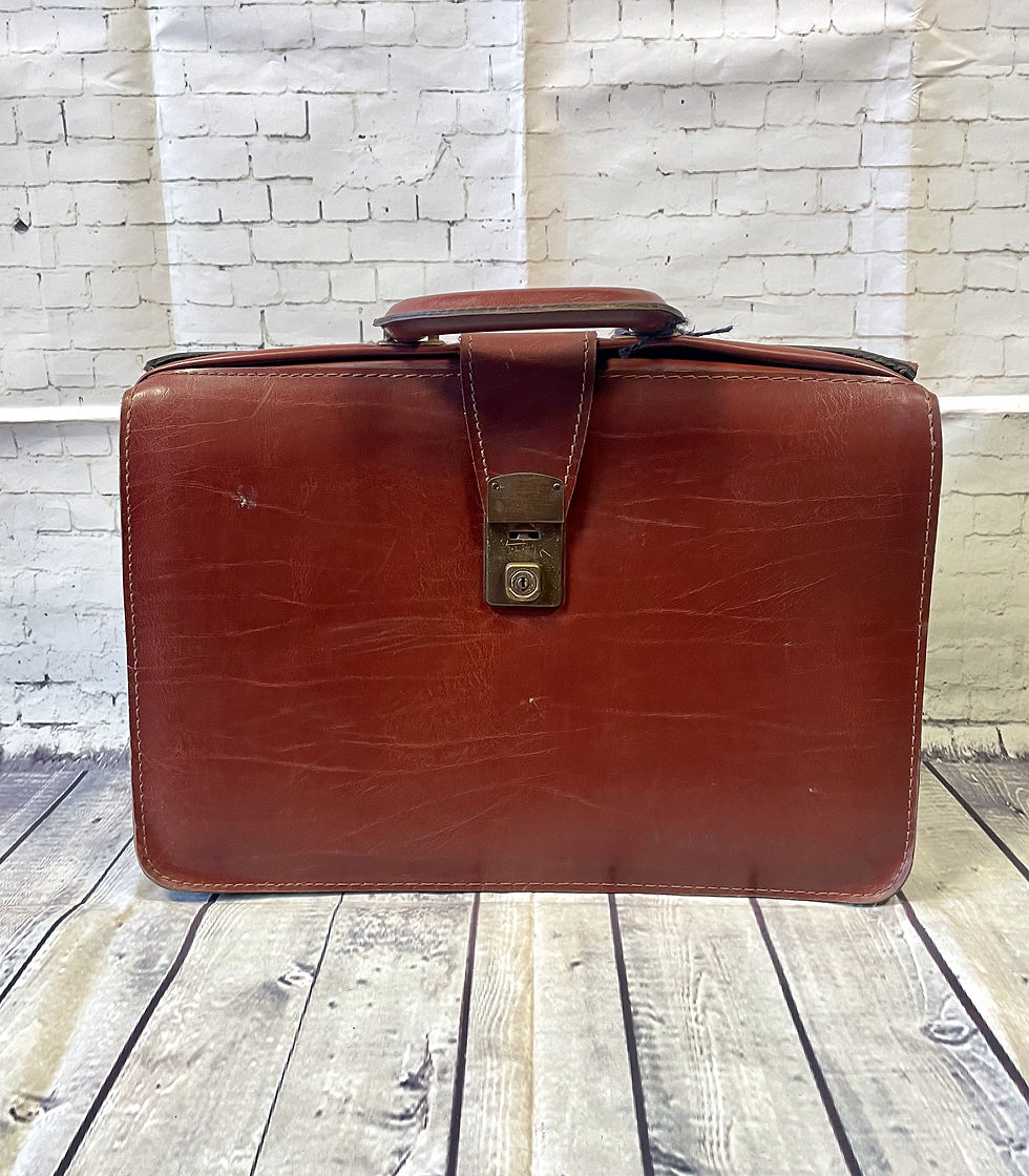 Vintage Doctors Bag | 1960s Briefcase | Unique Vintage | 1960s Style
