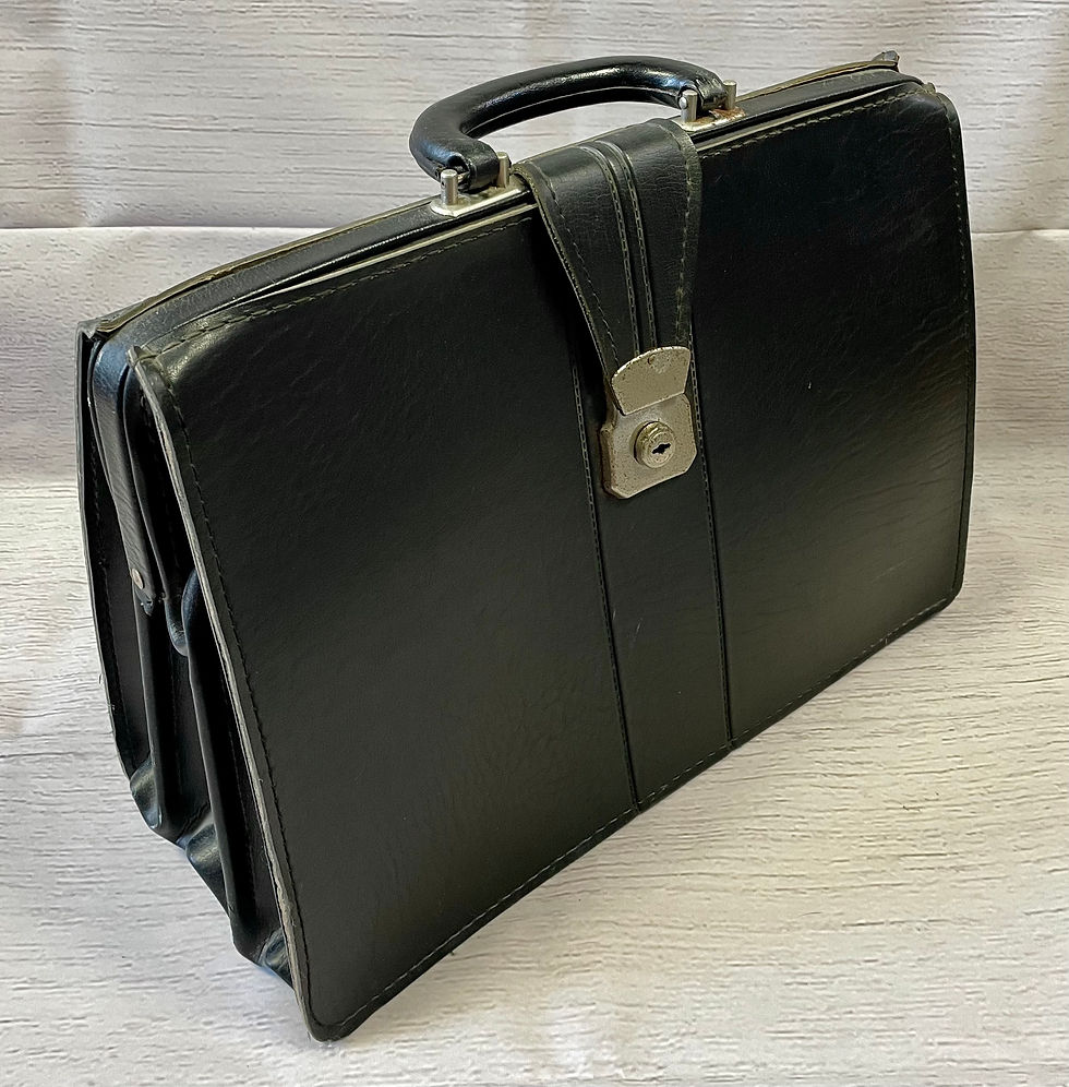 Thumbnail: Vintage Doctors Bag | 1960s Doctors Bag | Unique Vintage | 1960s Fashion