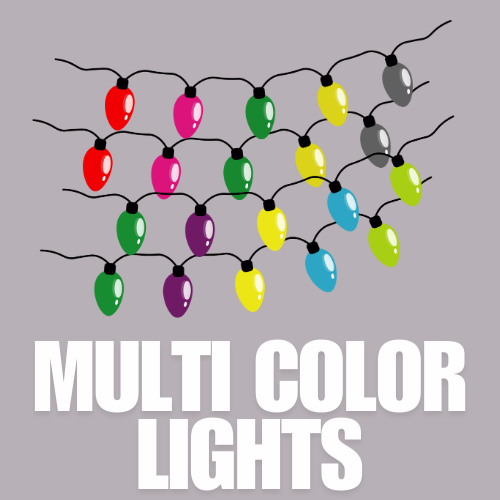 Luces de cadena multicolor