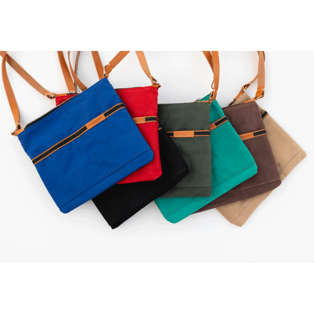 Stoff-Umhängetasche, englischer Canvas